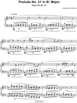 Prelude No. 21 In Bb Major
