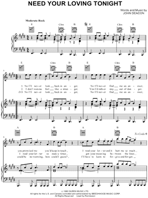 Need Your Loving Tonight