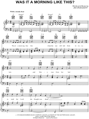 Was It a Morning Like This?