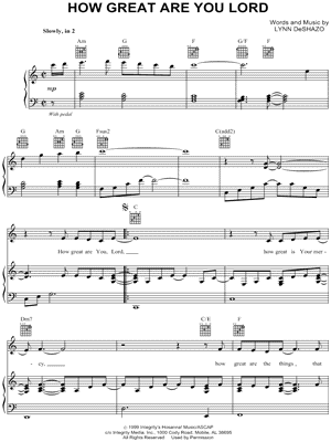 How Great Are You Lord