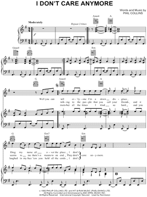 I Don't Care Anymore