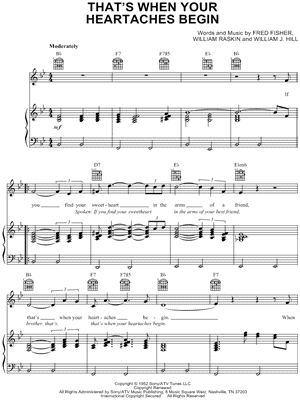 That's When Your Heartaches Begin