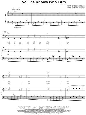 No One Knows Who I Am