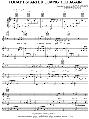 Today I Started Loving You Again