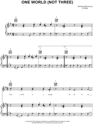 One World (Not Three)