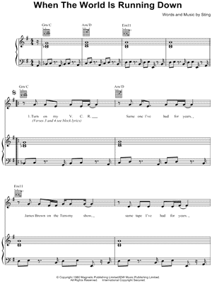 When the World Is Running Down