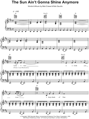 The Sun Ain't Gonna Shine Anymore