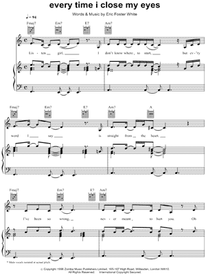 Every Time I Close My Eyes