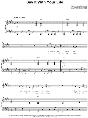 Say It With Your Life