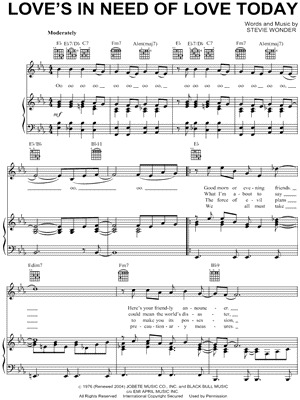 Love's In Need of Love Today