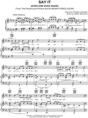 Say It (Over and Over Again)