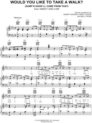 Would You Like To Take a Walk? (Sump'n Good'll Come From That)