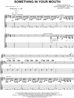 Something In Your Mouth