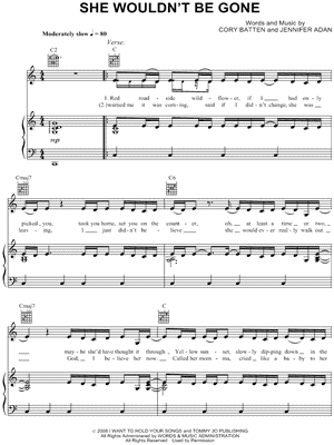 She Wouldn't Be Gone