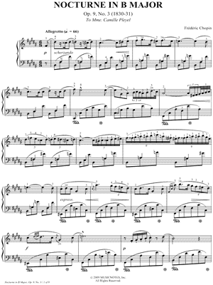 Nocturne in B Major, Op. 9, No. 3