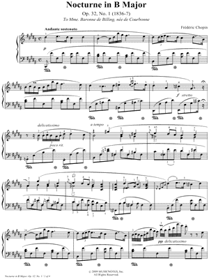 Nocturne in B Major, Op. 32, No. 1