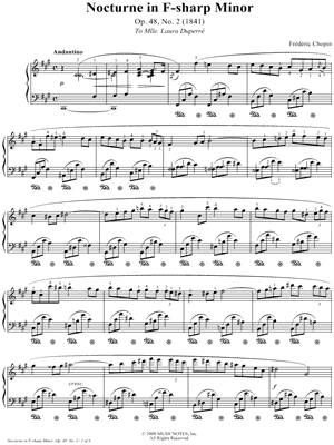 Nocturne in F-Sharp Minor: Op. 48, No. 2