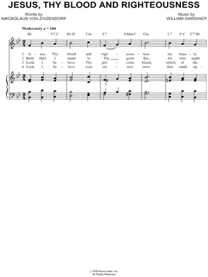 Jesus, Thy Blood and Righteousness