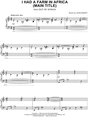 I Had a Farm in Africa (Main Title)