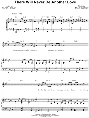 There Will Never Be Another Love