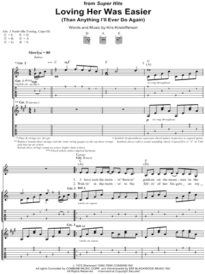 Loving Her Was Easier (Than Anything I'll Ever Do Again)