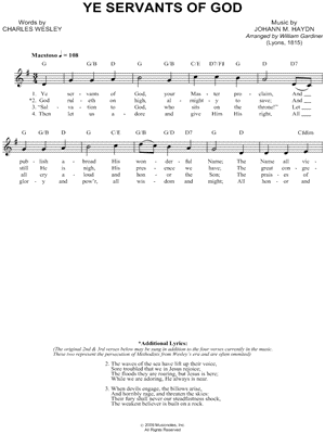 Ye Servants of God