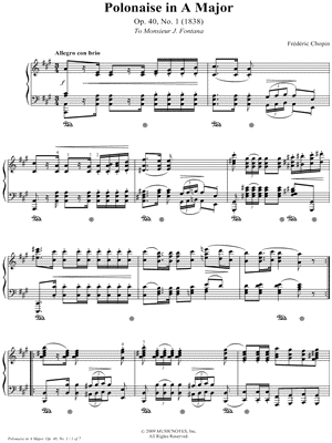 Polonaise in A Major, Op. 40, No. 1