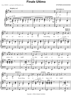 Finale Ultimo (from A Funny Thing Happened On the Way to the Forum)