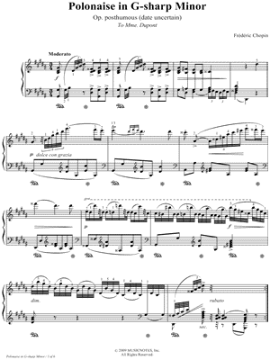 Polonaise in G# Minor, Op. posthumous