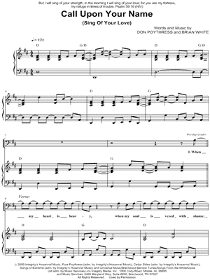 Call Upon Your Name (Sing of Your Love)