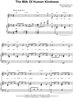 The Milk of Human Kindness