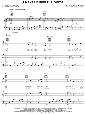 I Never Knew His Name