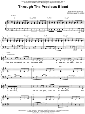 Through the Precious Blood