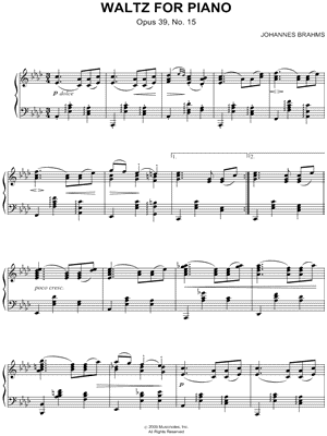 Waltz, Op. 39, No. 15