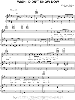 Wish I Didn't Know Now