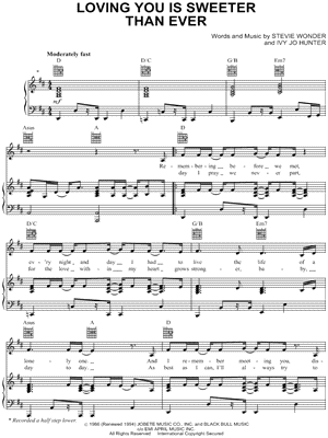 Loving You Is Sweeter Than Ever