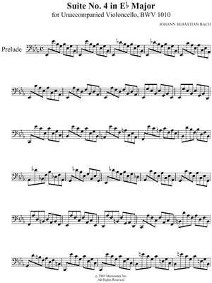 Suite No. 4 in Eb Major, BWV 1010