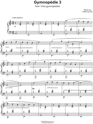 Gymnopédie No. 3