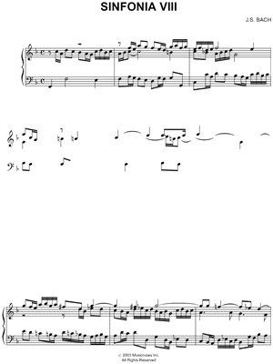 Sinfonia VIII, BWV 794