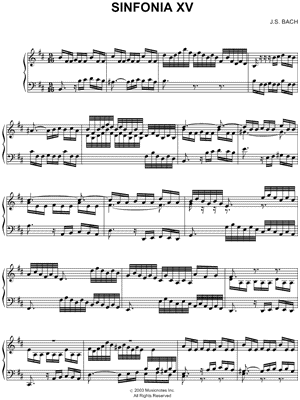 Sinfonia XV, BWV 801