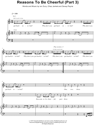 Reasons To Be Cheerful (Part 3)