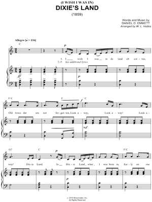 (I Wish I Was In) Dixie's Land