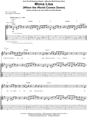 Mona Lisa (When The World Comes Down)