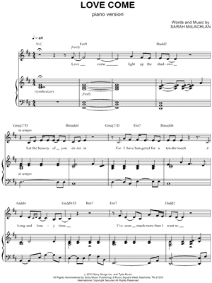 Love Come (Piano Version)