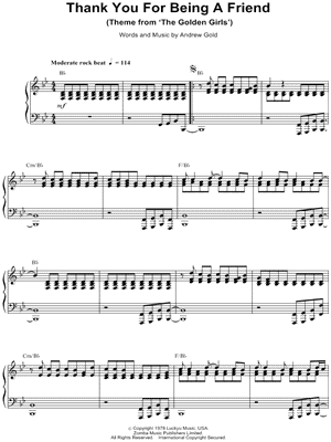 Thank You for Being a Friend