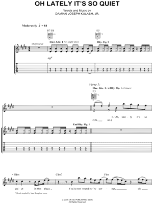 Oh Lately It's So Quiet