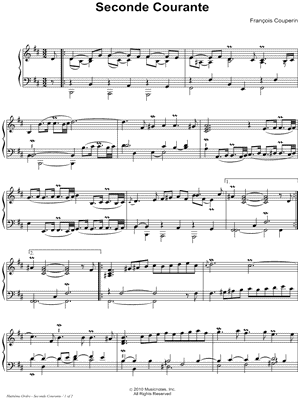 Seconde Courante (Huitieme Ordre)