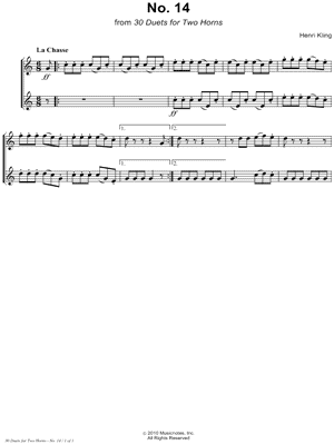 Horn Duet No. 14