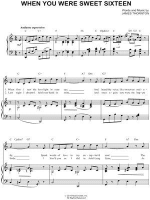 When You Were Sweet Sixteen