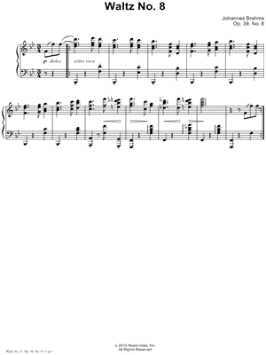 Waltz, Op. 39, No. 8